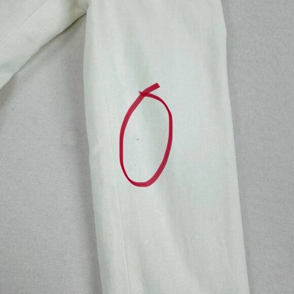 J Crew Factory Womens Linen Blend One Button Blazer Size 2 Petite White - Picture 12 of 16